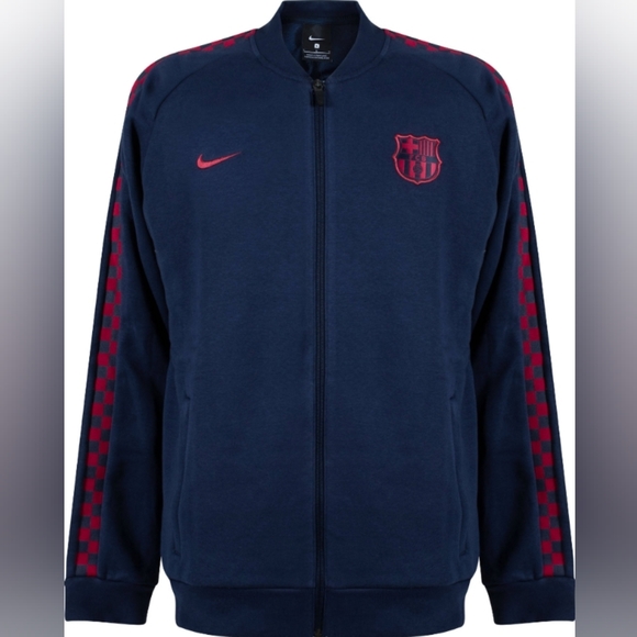 Mens NIKE F.C. BARCELONAGFA Fleece Obsidian Sweatshirt AT4434 451 Size XL - Picture 5 of 7